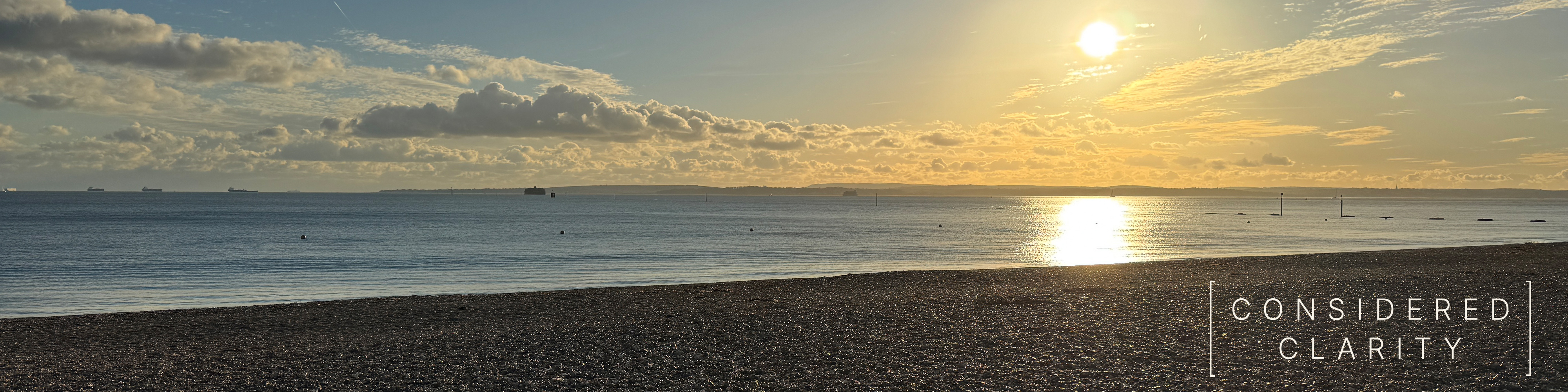 Considered Clarity, Portsmouth coastline at sunrise